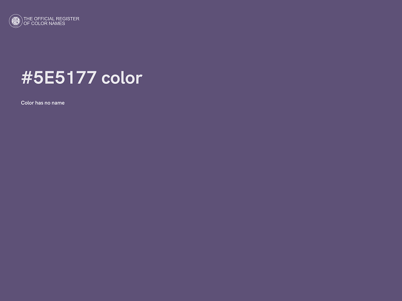 #5E5177 color image
