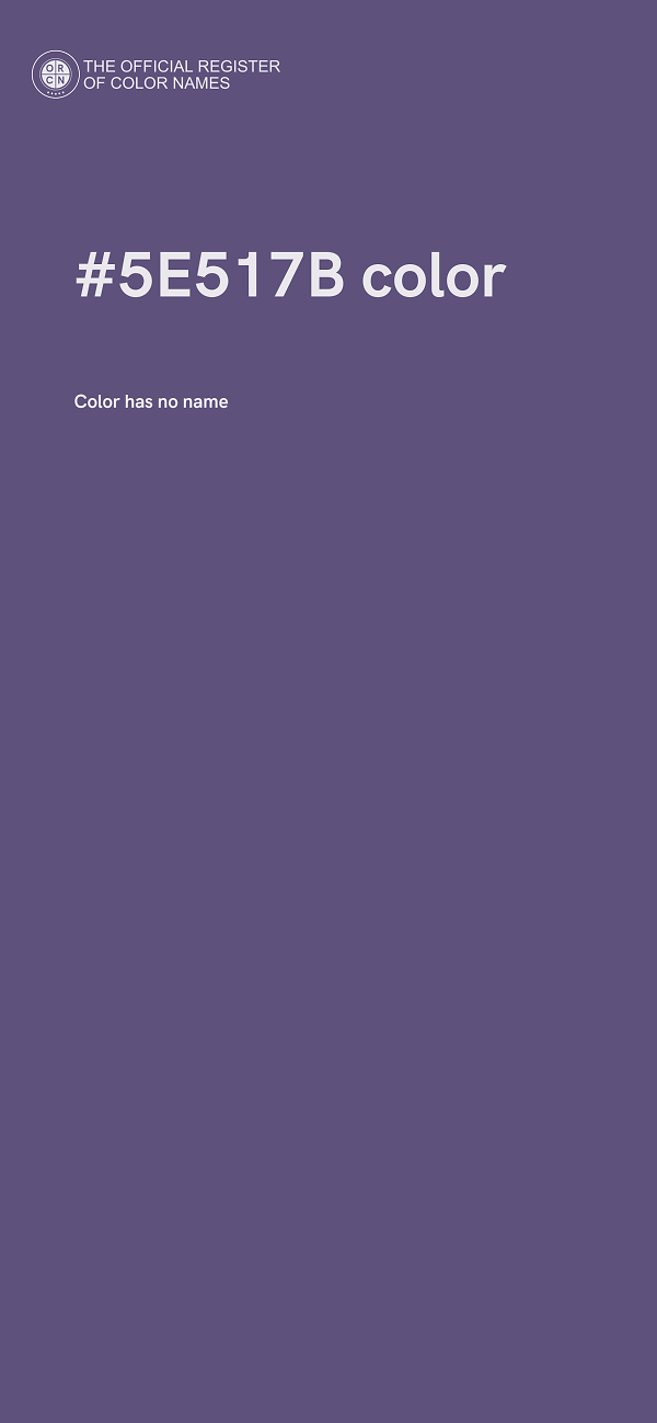 #5E517B color image