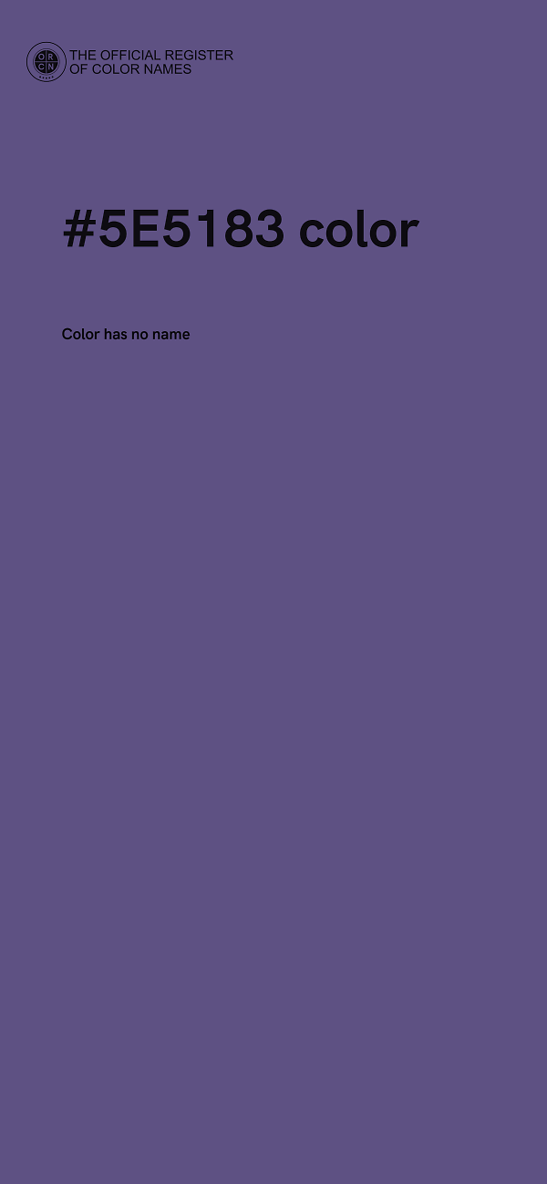 #5E5183 color image