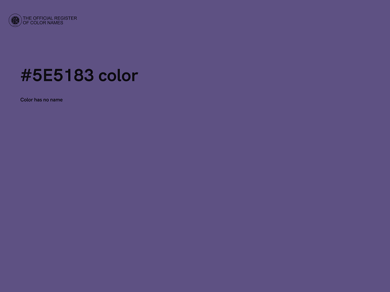 #5E5183 color image