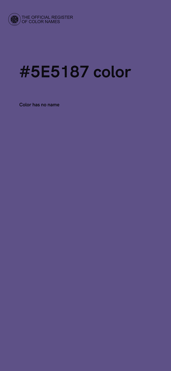 #5E5187 color image