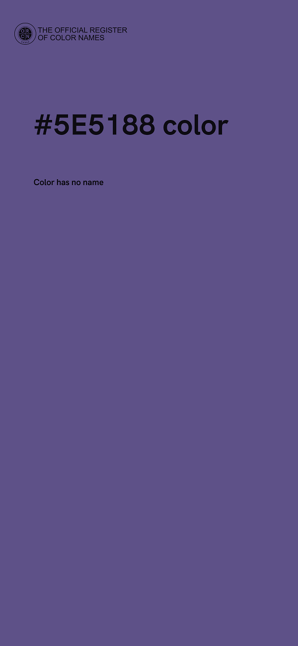 #5E5188 color image