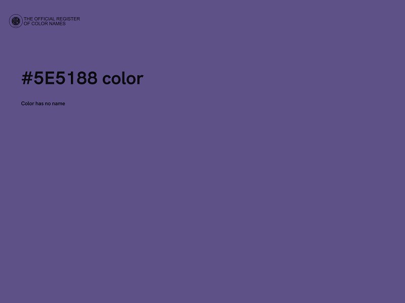 #5E5188 color image
