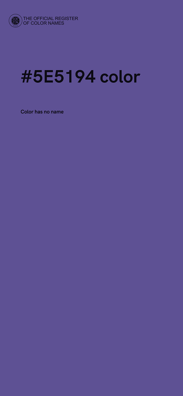#5E5194 color image