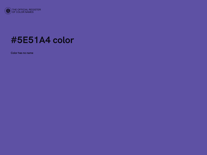 #5E51A4 color image