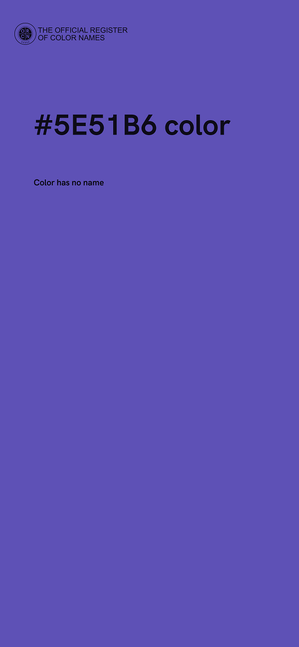 #5E51B6 color image