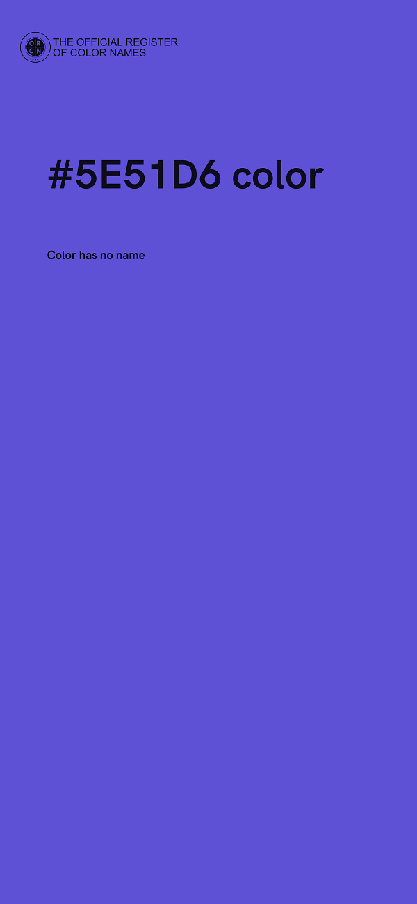 #5E51D6 color image