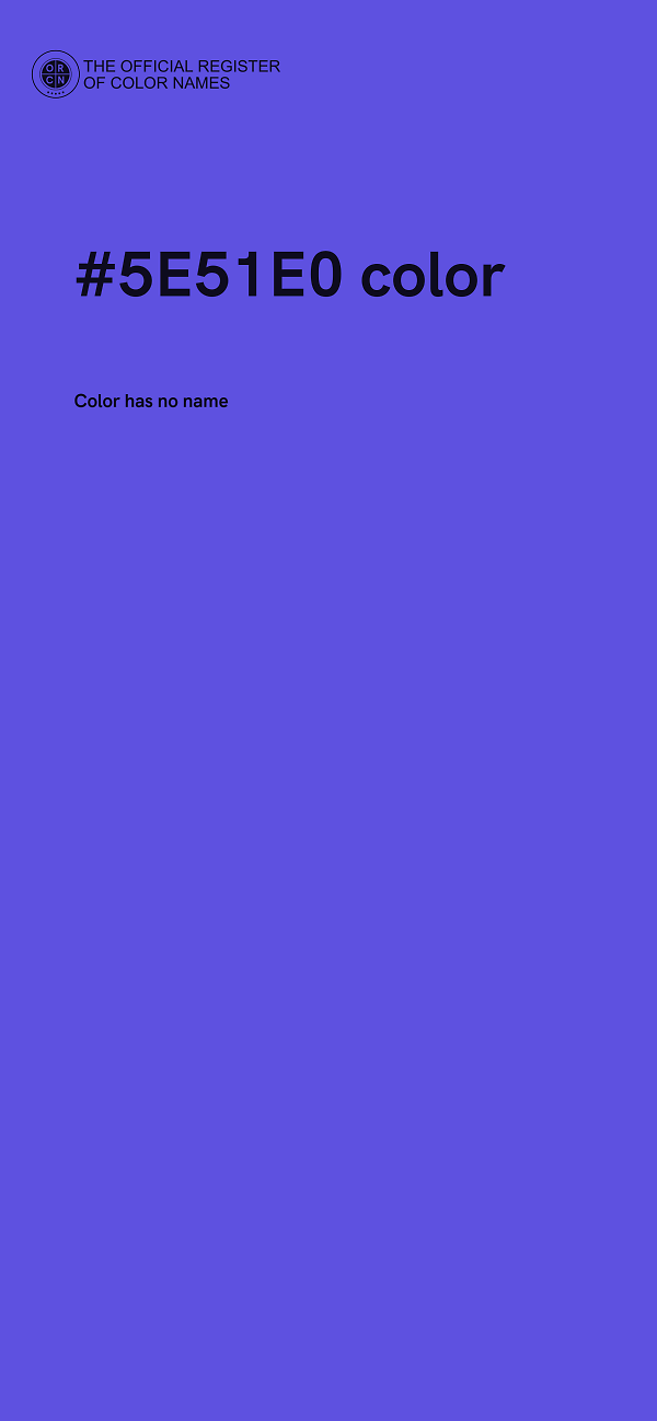 #5E51E0 color image