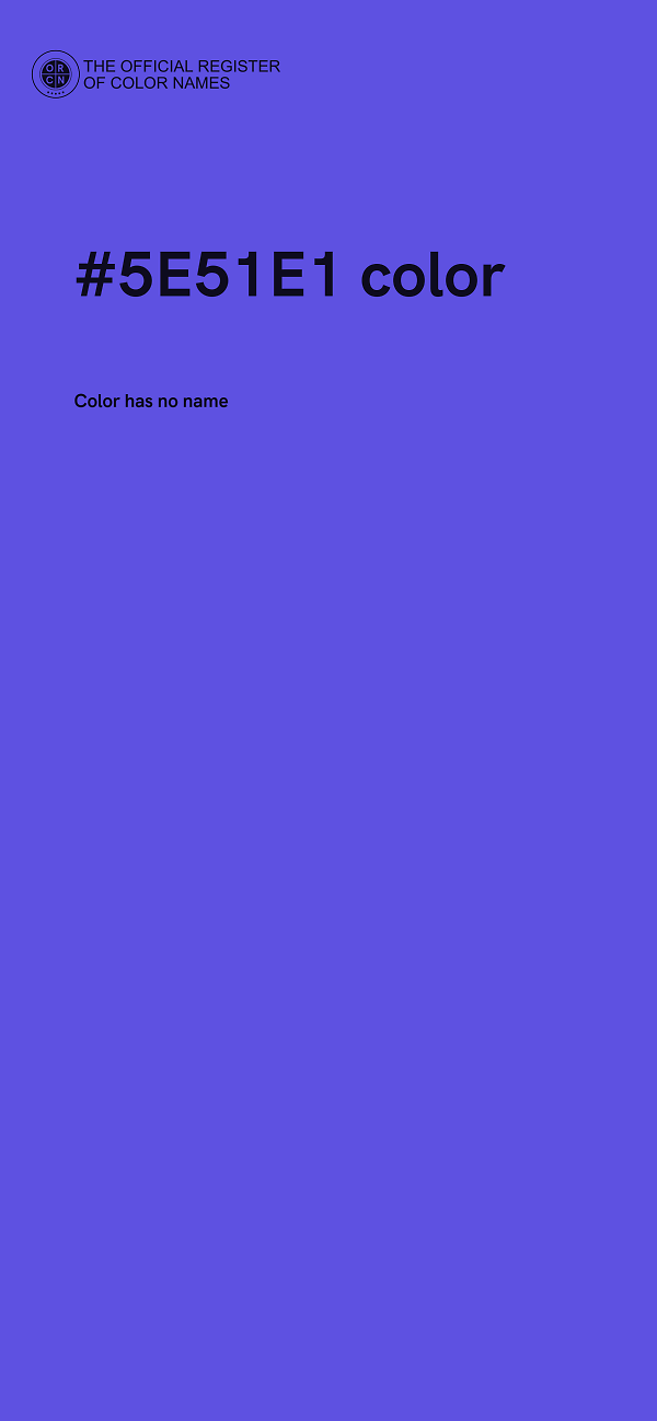 #5E51E1 color image