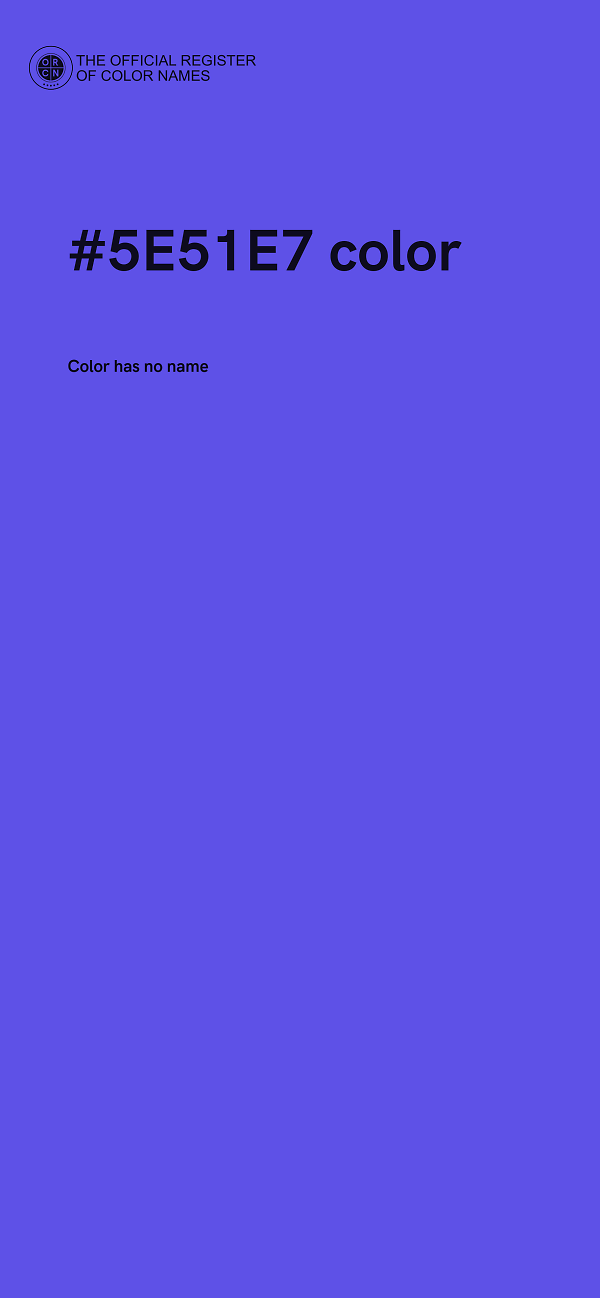 #5E51E7 color image
