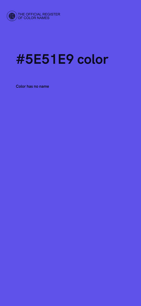 #5E51E9 color image
