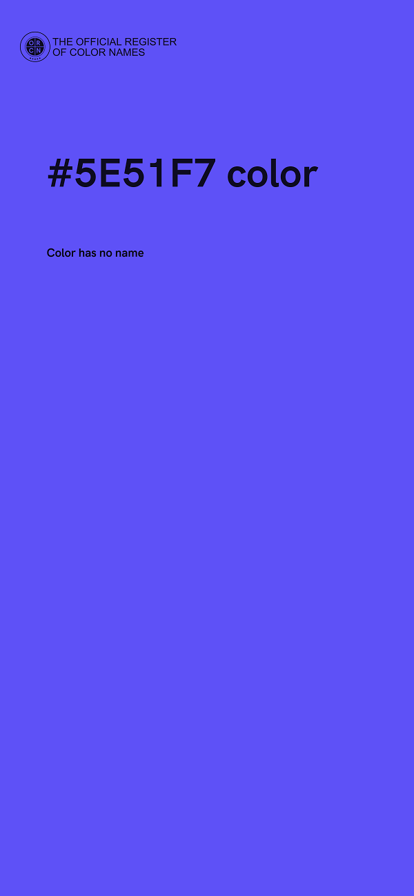 #5E51F7 color image