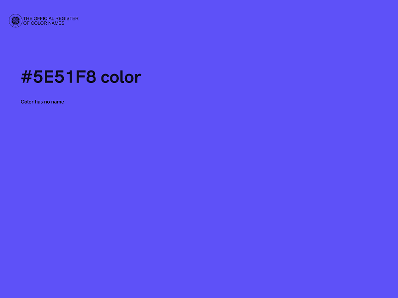 #5E51F8 color image