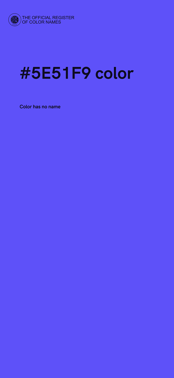 #5E51F9 color image
