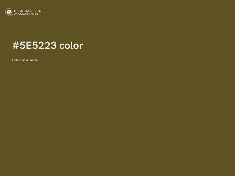 #5E5223 color image