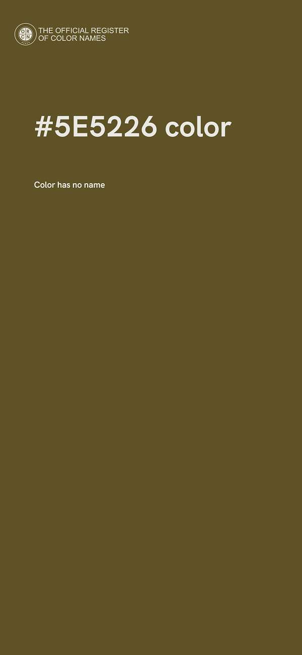 #5E5226 color image
