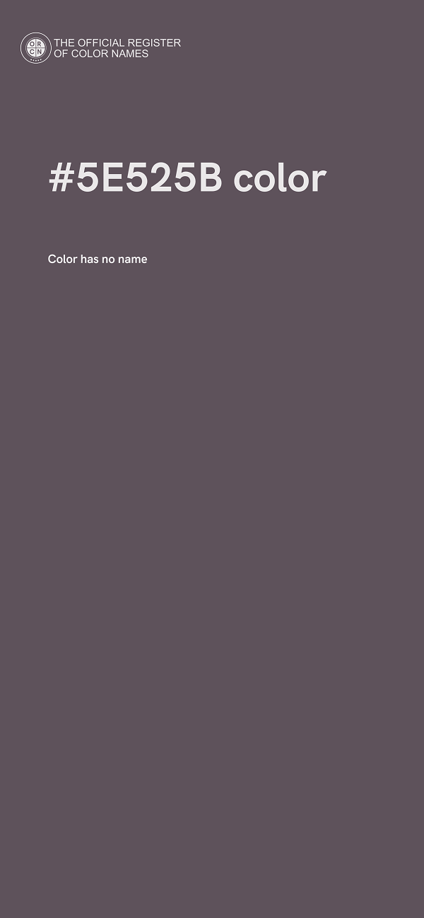 #5E525B color image