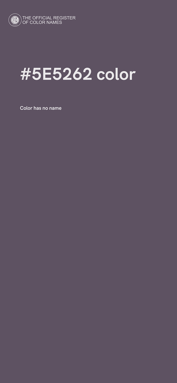 #5E5262 color image