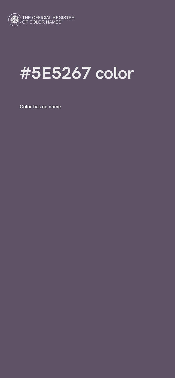 #5E5267 color image