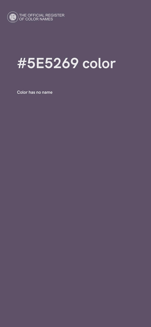 #5E5269 color image