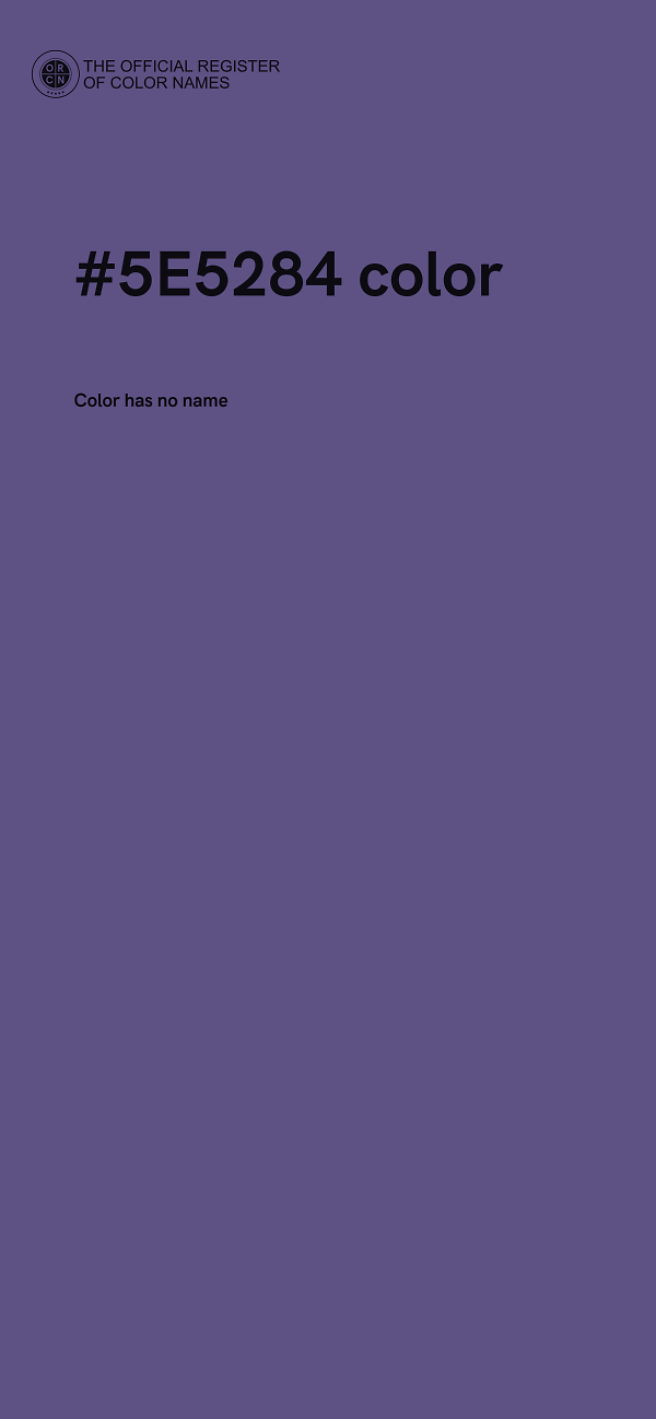 #5E5284 color image