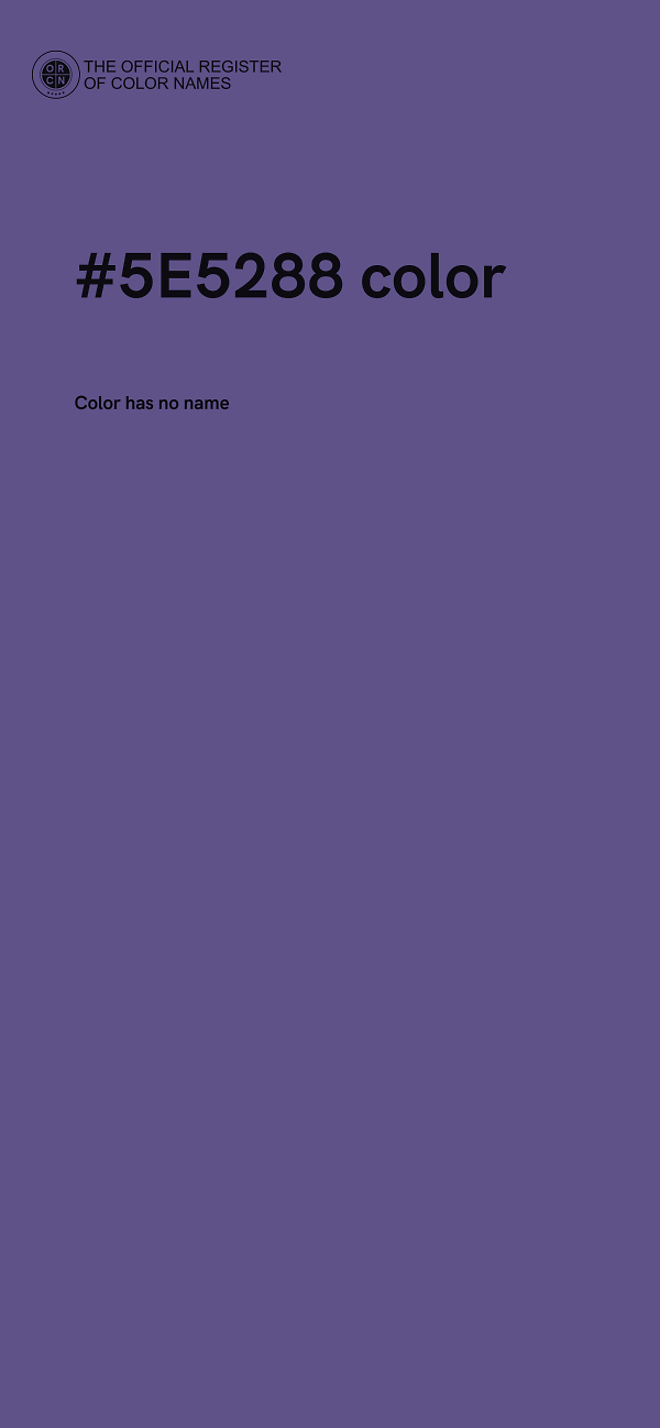#5E5288 color image