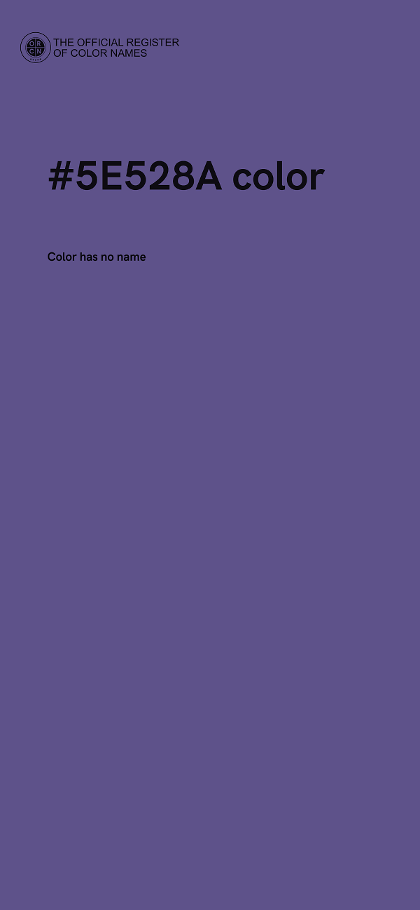 #5E528A color image