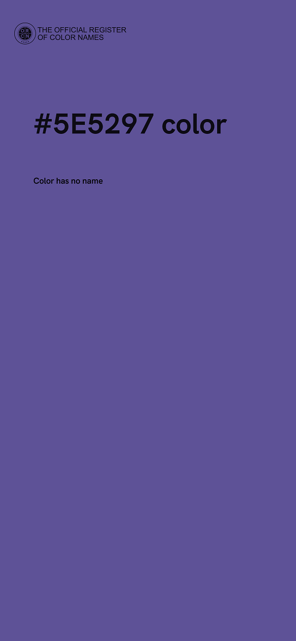 #5E5297 color image