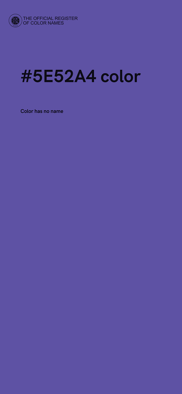 #5E52A4 color image