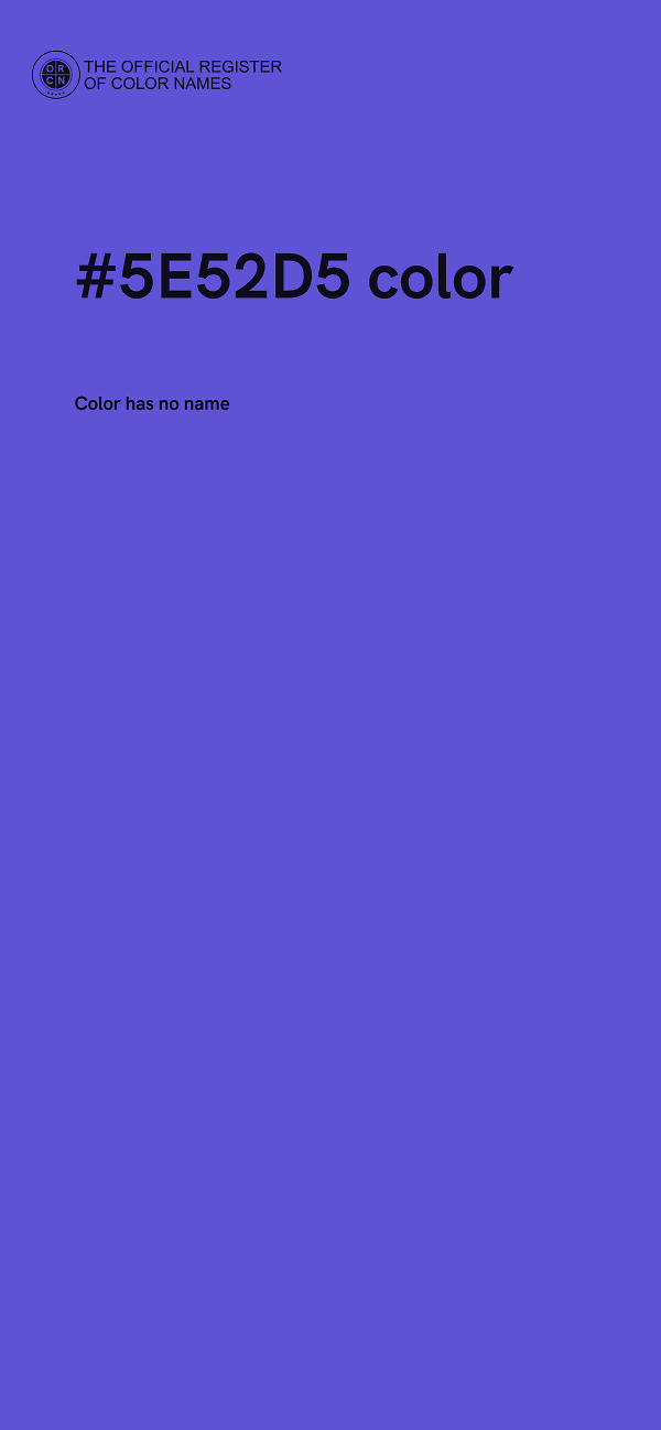#5E52D5 color image