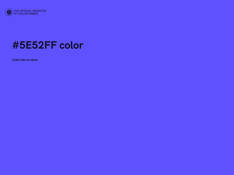 #5E52FF color image