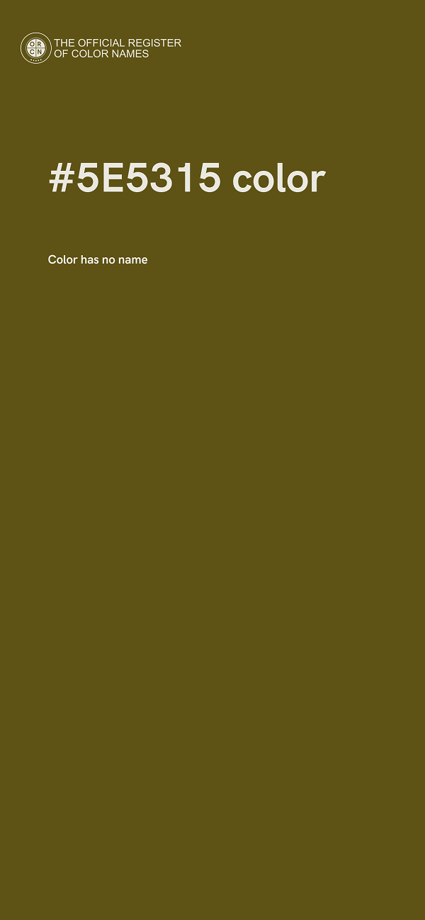 #5E5315 color image