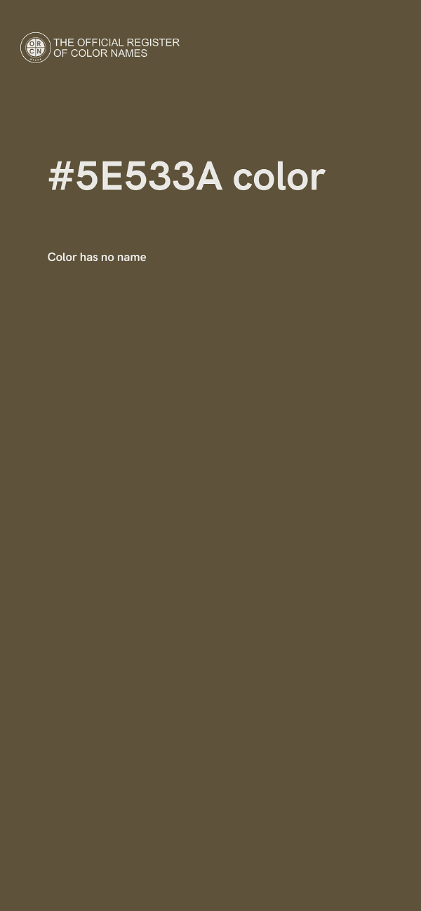 #5E533A color image