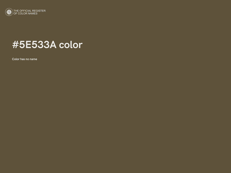 #5E533A color image