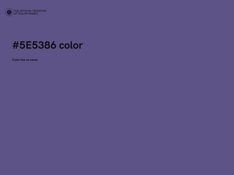 #5E5386 color image