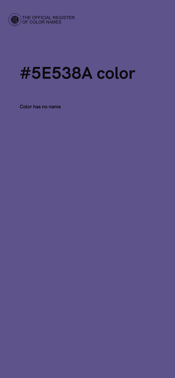 #5E538A color image