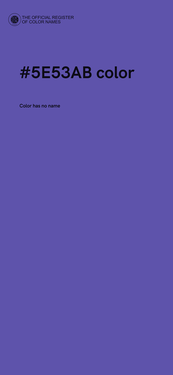#5E53AB color image