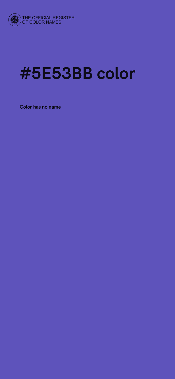#5E53BB color image