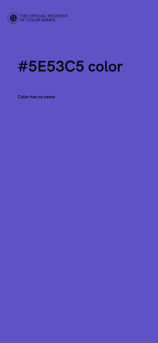 #5E53C5 color image