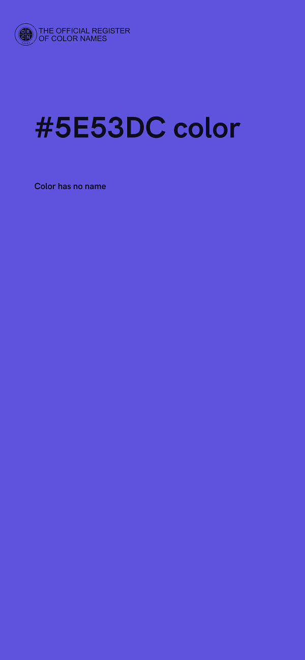 #5E53DC color image