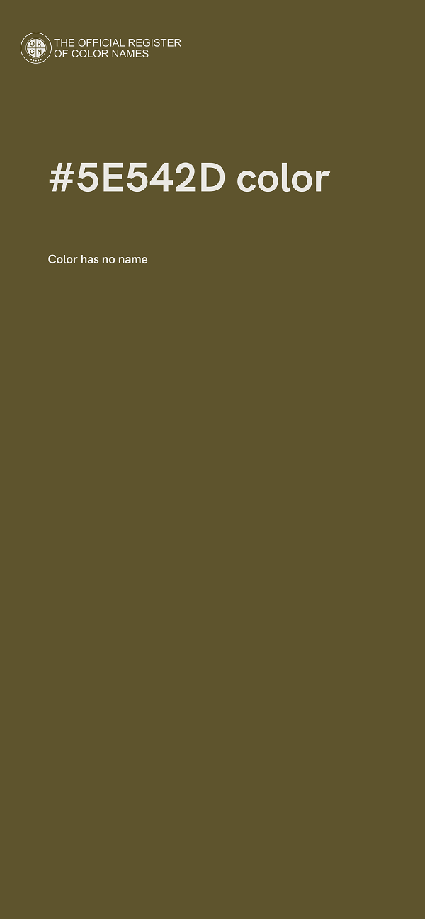 #5E542D color image