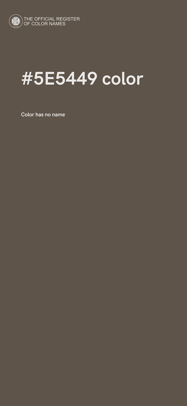 #5E5449 color image
