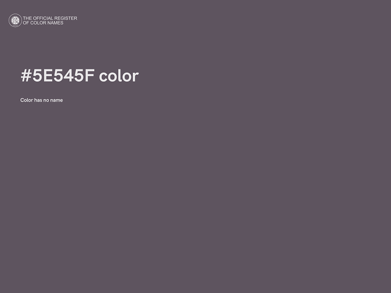 #5E545F color image