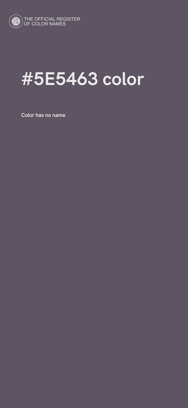 #5E5463 color image
