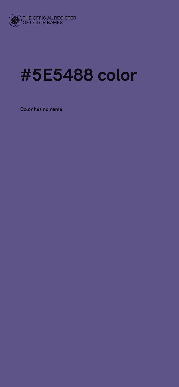 #5E5488 color image