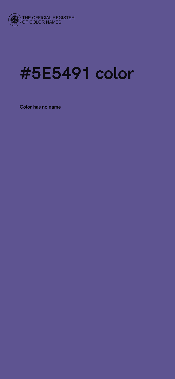 #5E5491 color image