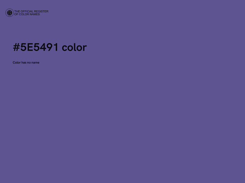 #5E5491 color image