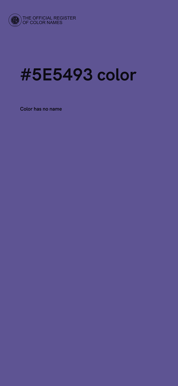 #5E5493 color image