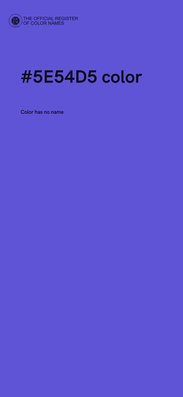 #5E54D5 color image