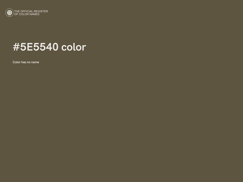 #5E5540 color image